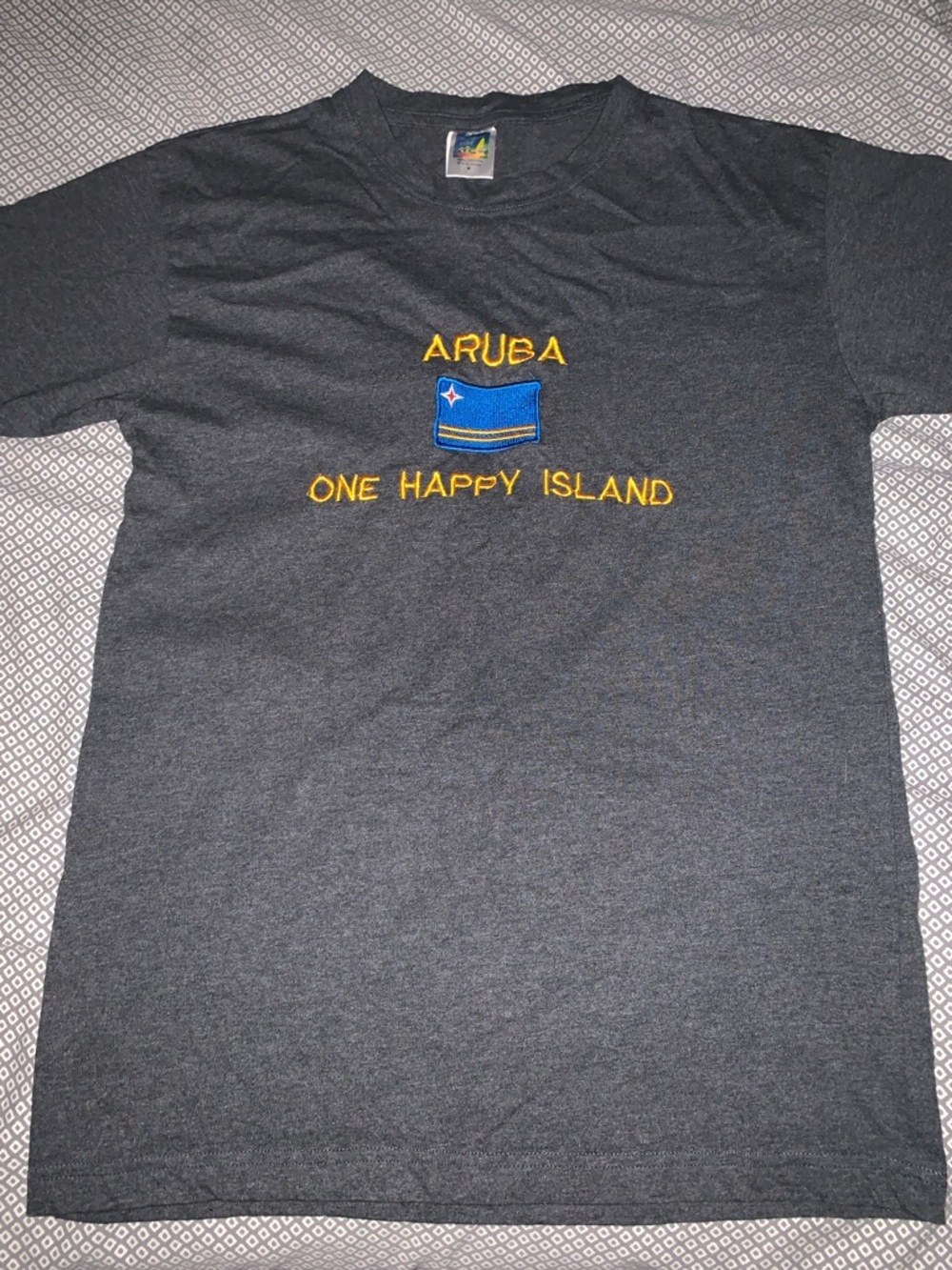 Aruba Tee shirt M- Caribbean Vibe One Happy Island - Picture 2 of 8